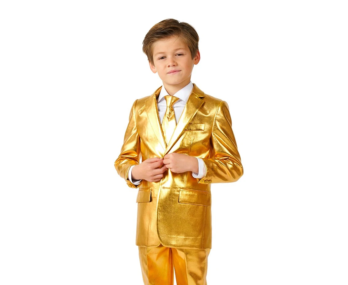 Suit BOYS Groovy Gold, size EU 98/104 EOL